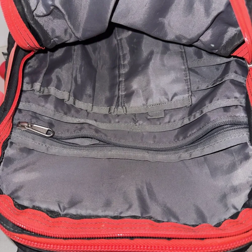 North Face Backpack Borealis Gray Pink Coral Backpack. see Description.